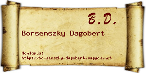 Borsenszky Dagobert névjegykártya